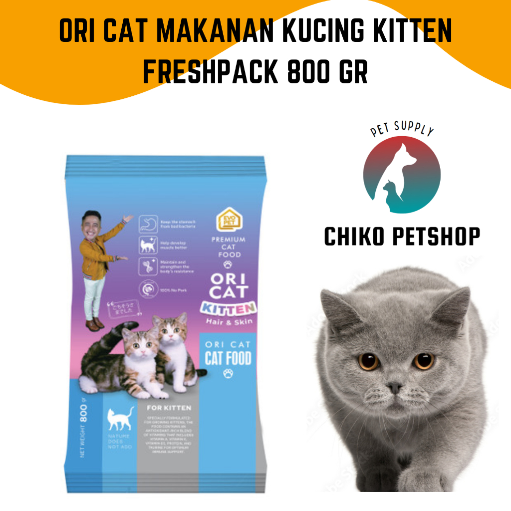 ORI CAT KITTEN Kemasan 800 Gr Makanan Kucing/ Oricat kiten