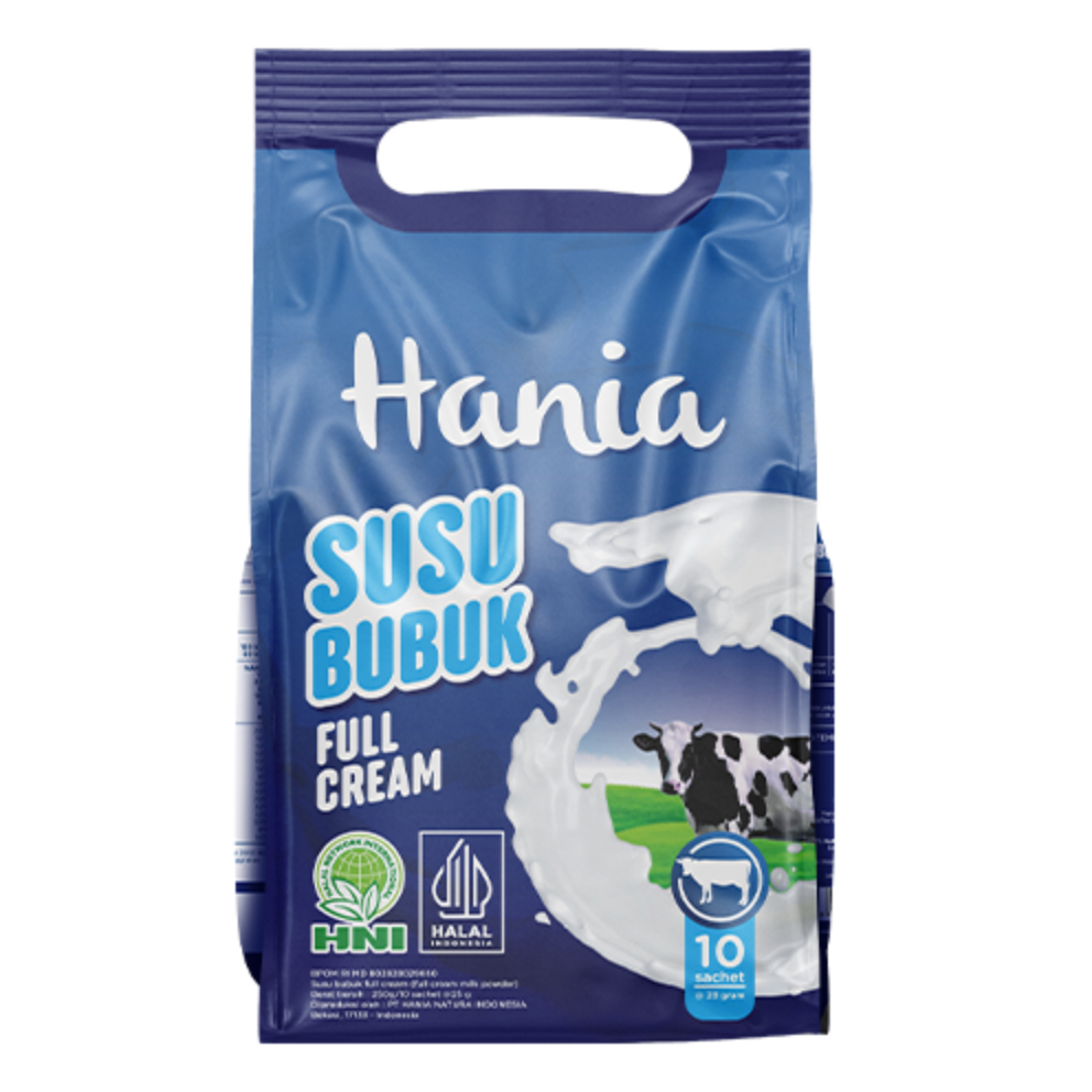 

Hania Susu Bubuk Full Cream - 10 sachets @ 25 gram