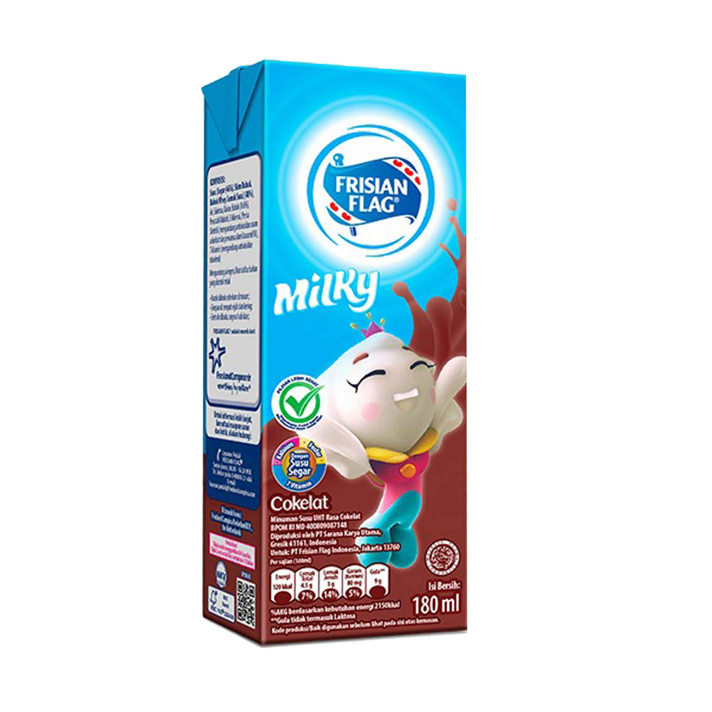 Frisian Flag / Milky / Susu Coklat / 180ml