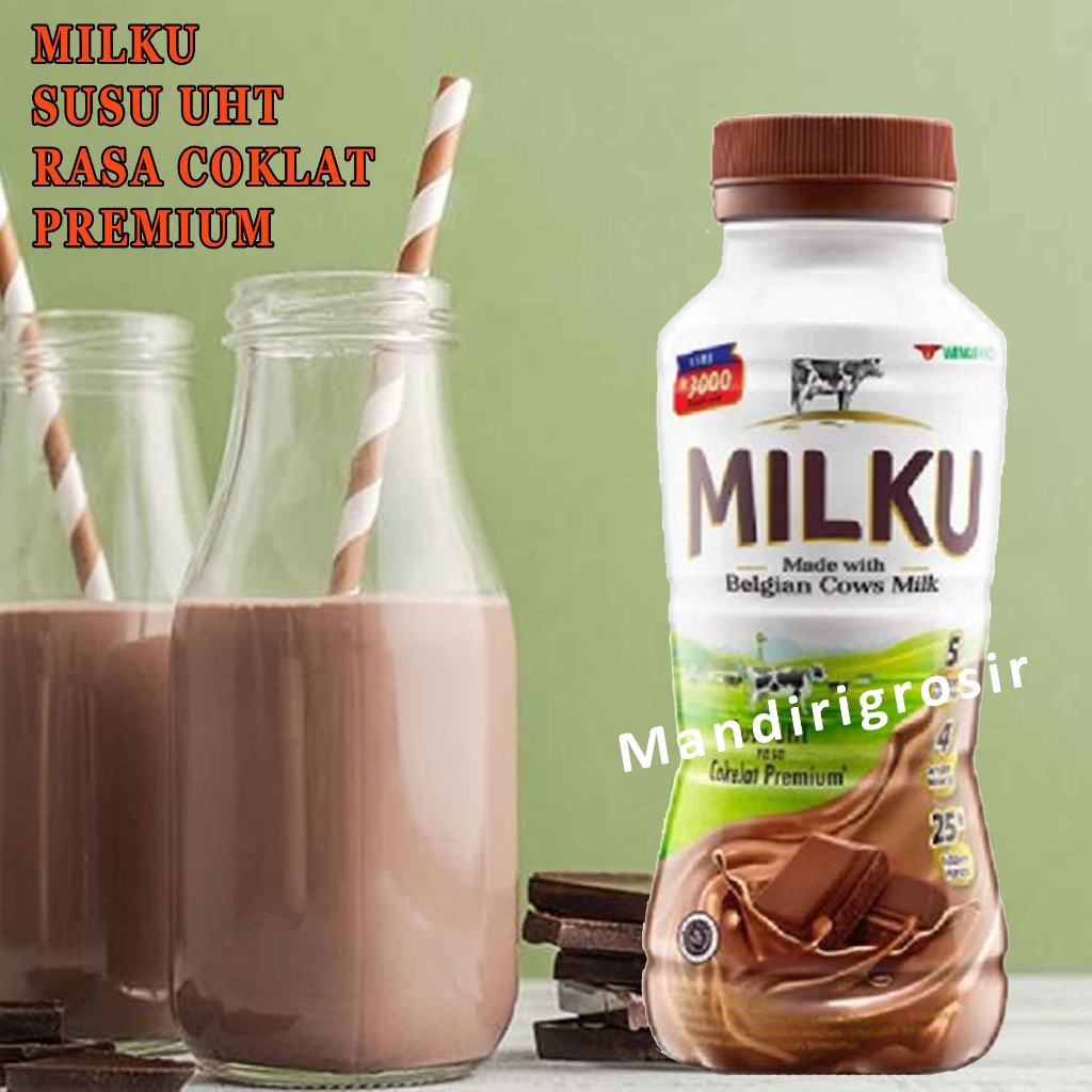 Susu UHT* Milku* Rasa Coklat Premium* 200ml