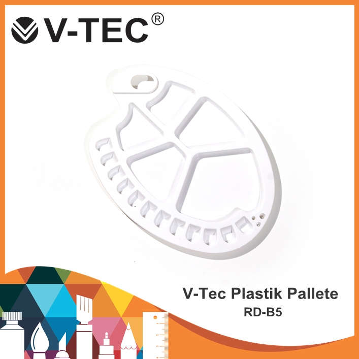 

V-Tec Palet Plastik RD-B5 / Palet Lukis / Palette Plastik