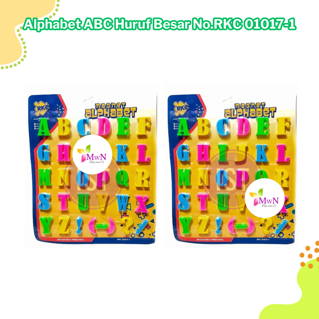 mwn.toys Magnet Alphabet ABC Huruf Besar No.RKC 01017-1