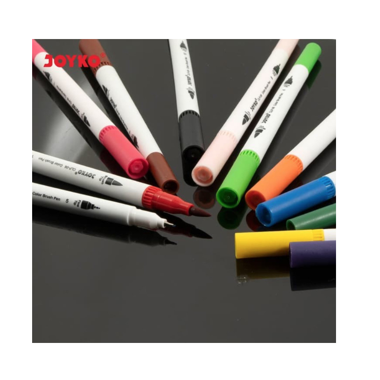 

Color Brush Pen Pena Kuas Warna Joyko CLP-06 12 Warna Color - Set