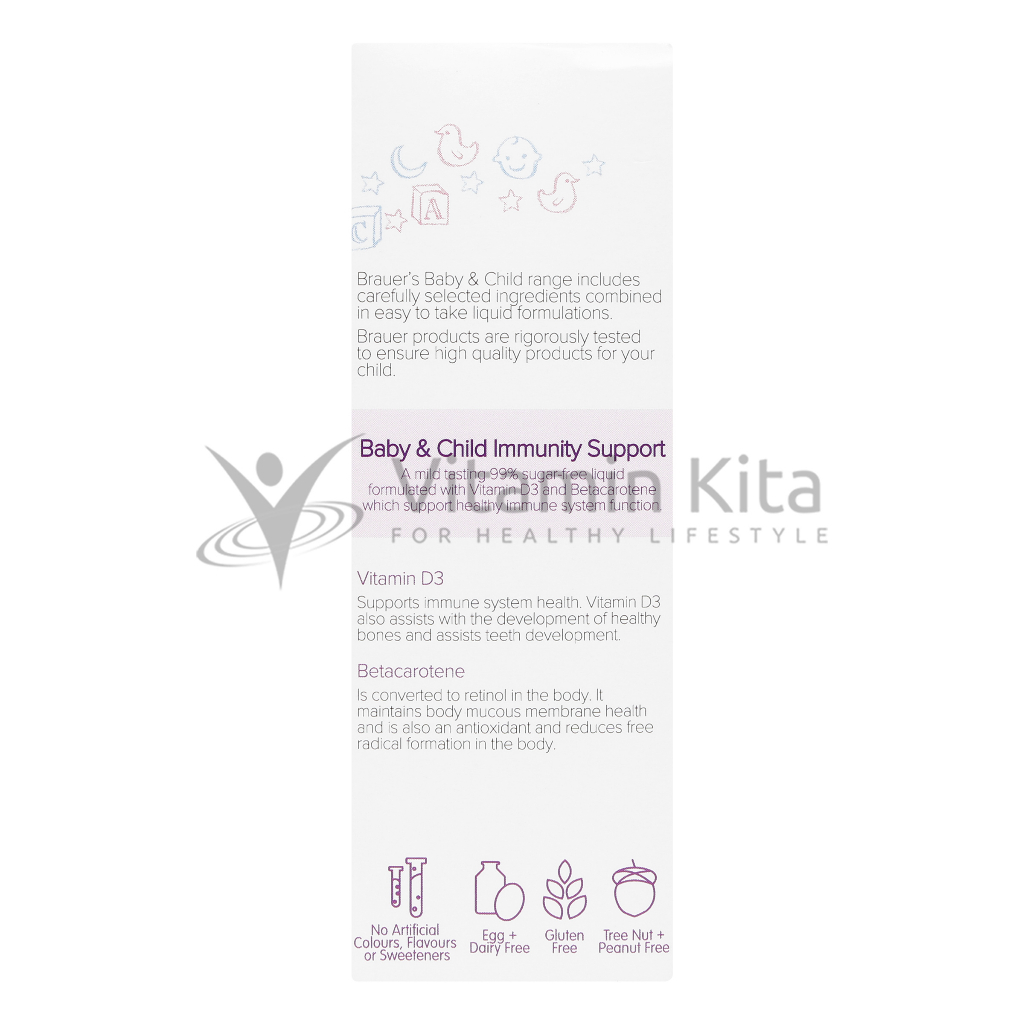 Brauer Baby And Child Immunity Support - 100 ml | mendukung &amp; meningkatkan kekebalan tubuh serta menjaga kesehatan selaput lender