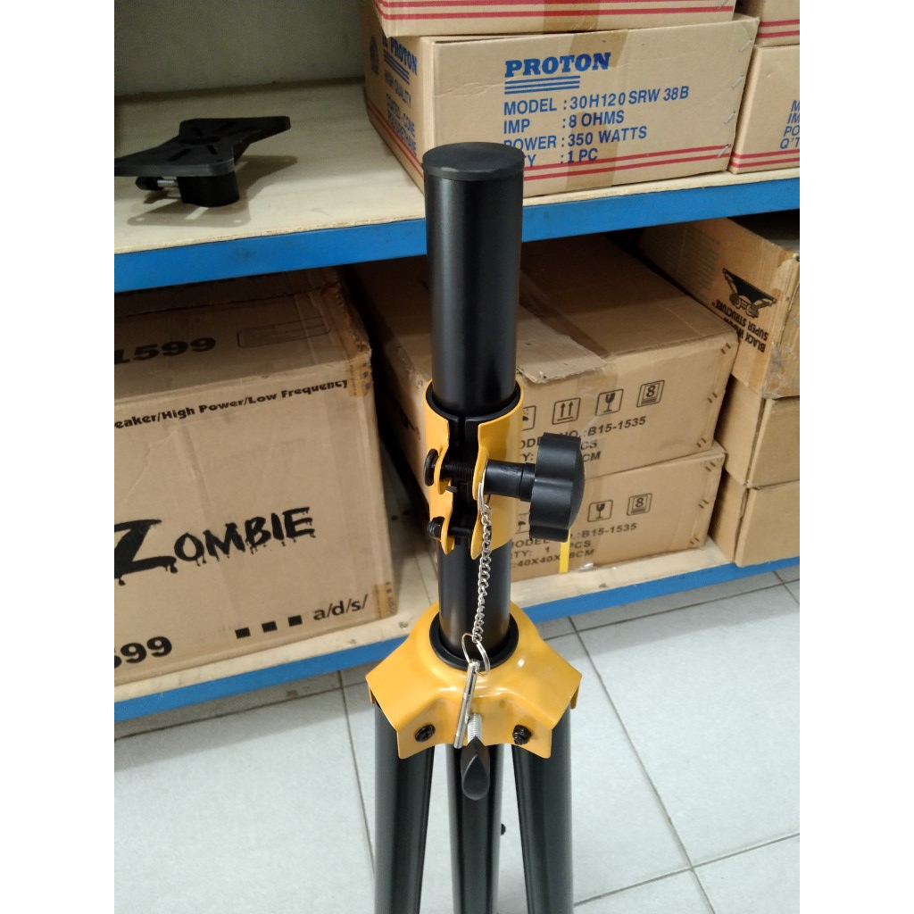 (1SET) PROFESSIONAL Stand Speaker/Stand Tripod Speaker/Tiang Speaker Full CRIMSON SPS-501