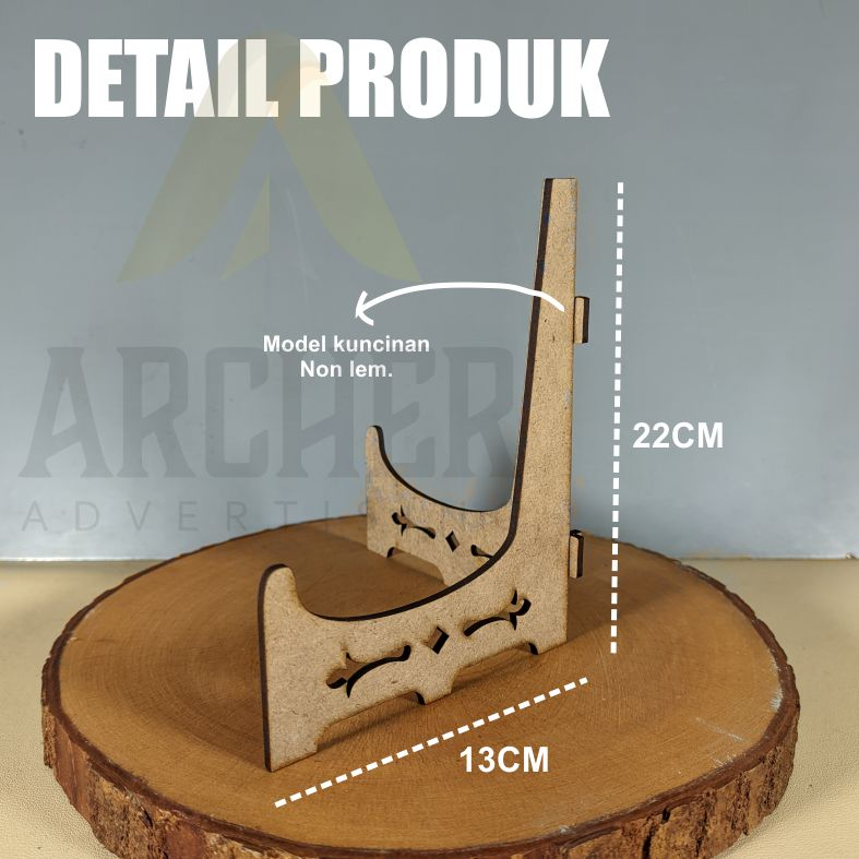 DUDUKAN BINGKAI TIPE L | DUDUKAN FIGURA MAHAR STANDING FRAME