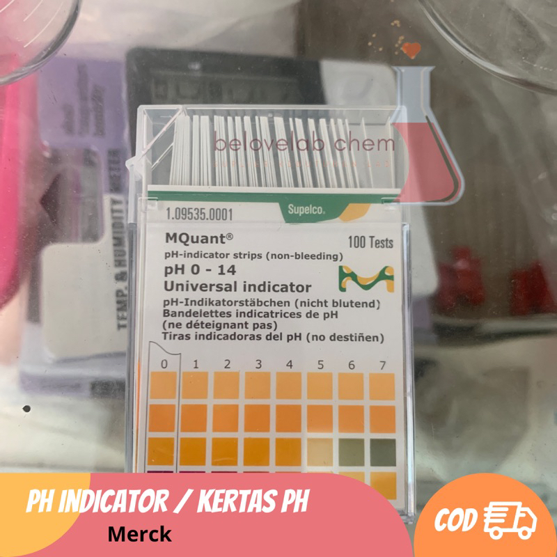 PH indikator / Universal Indicator ph / Kertas PH Merck