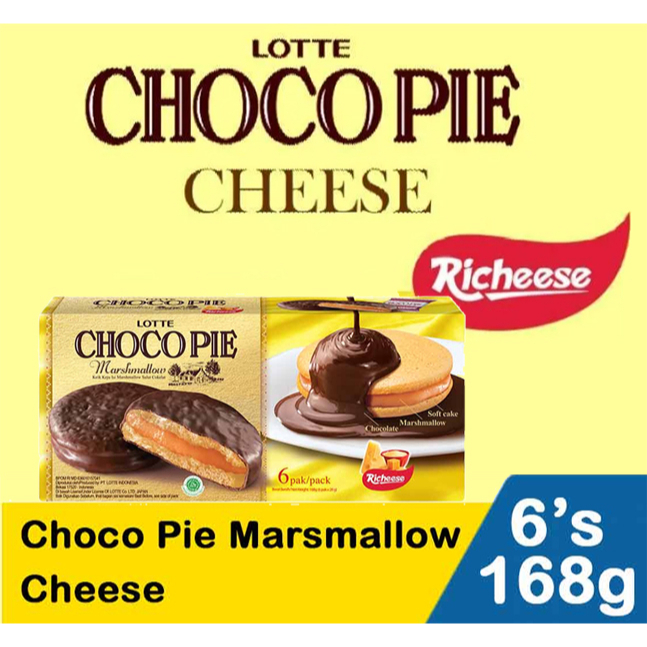 

Lotte choco pie cheese marshmallow chocopie 168g 168 gram