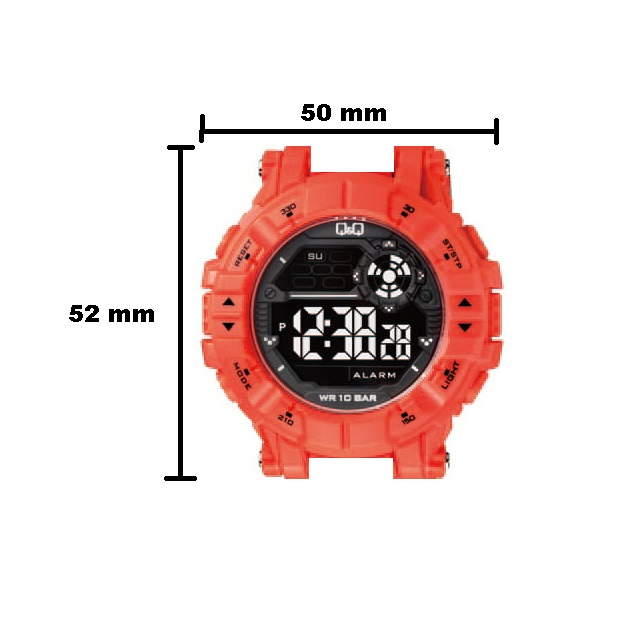 Jam Tangan Pria Casual Sporty Rubber Digital Original Q&amp;Q QnQ QQ M152 M152J Series