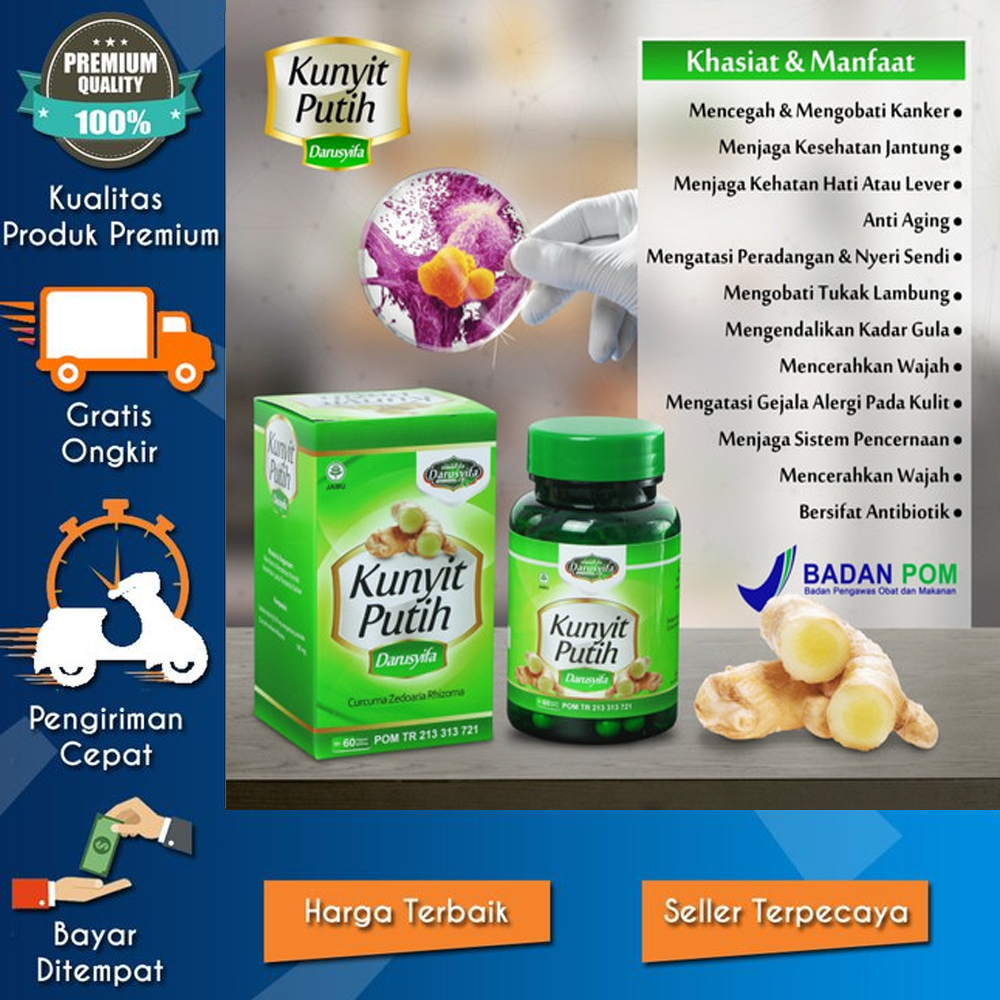 

Kapsul TEMU PUTIH / Kunyit Putih Darusyifa Anti Kanker
