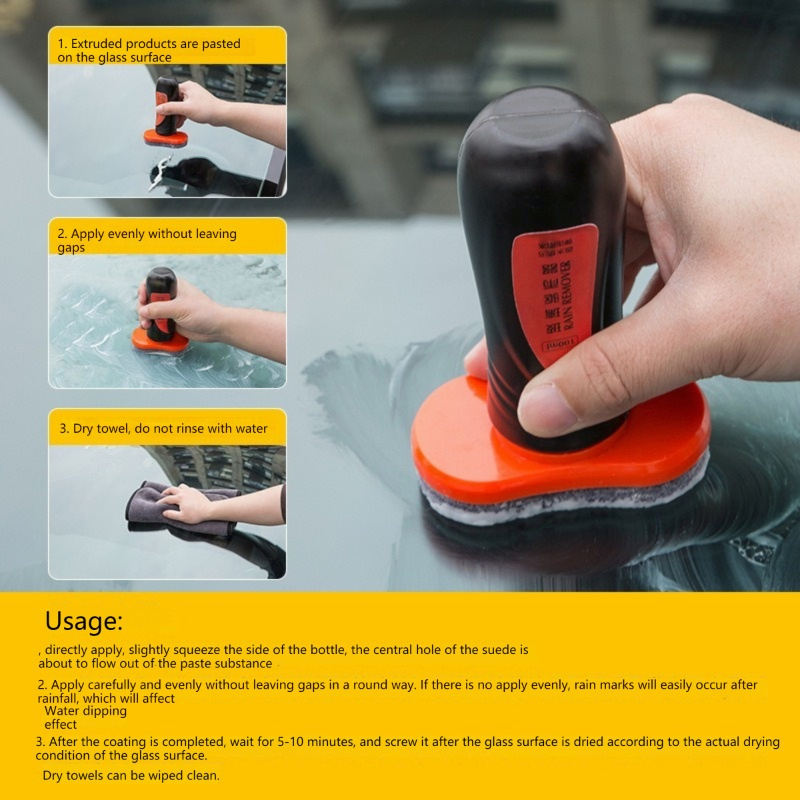 WTW11 Alat Pembersih Kaca Mobil Anti Air Hujan Rain Remover Hydrophobic 100m