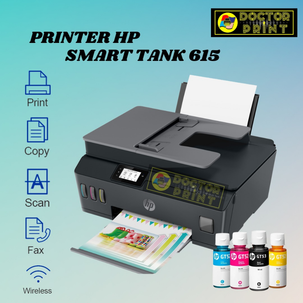 Printer HP 615 Smart Tank Print Scan Copy Fax Wireless