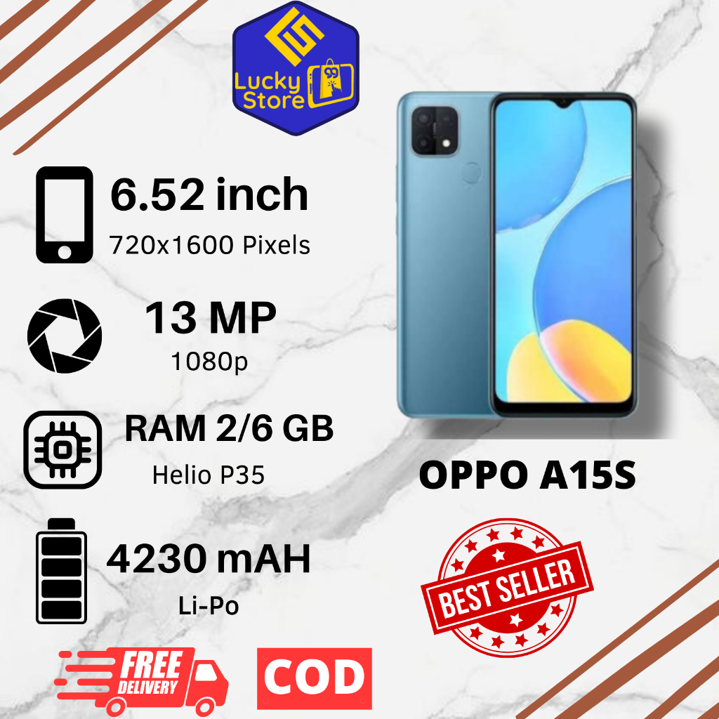 HP OPPO A15S Ram 6GB Internal 128GB Fullset