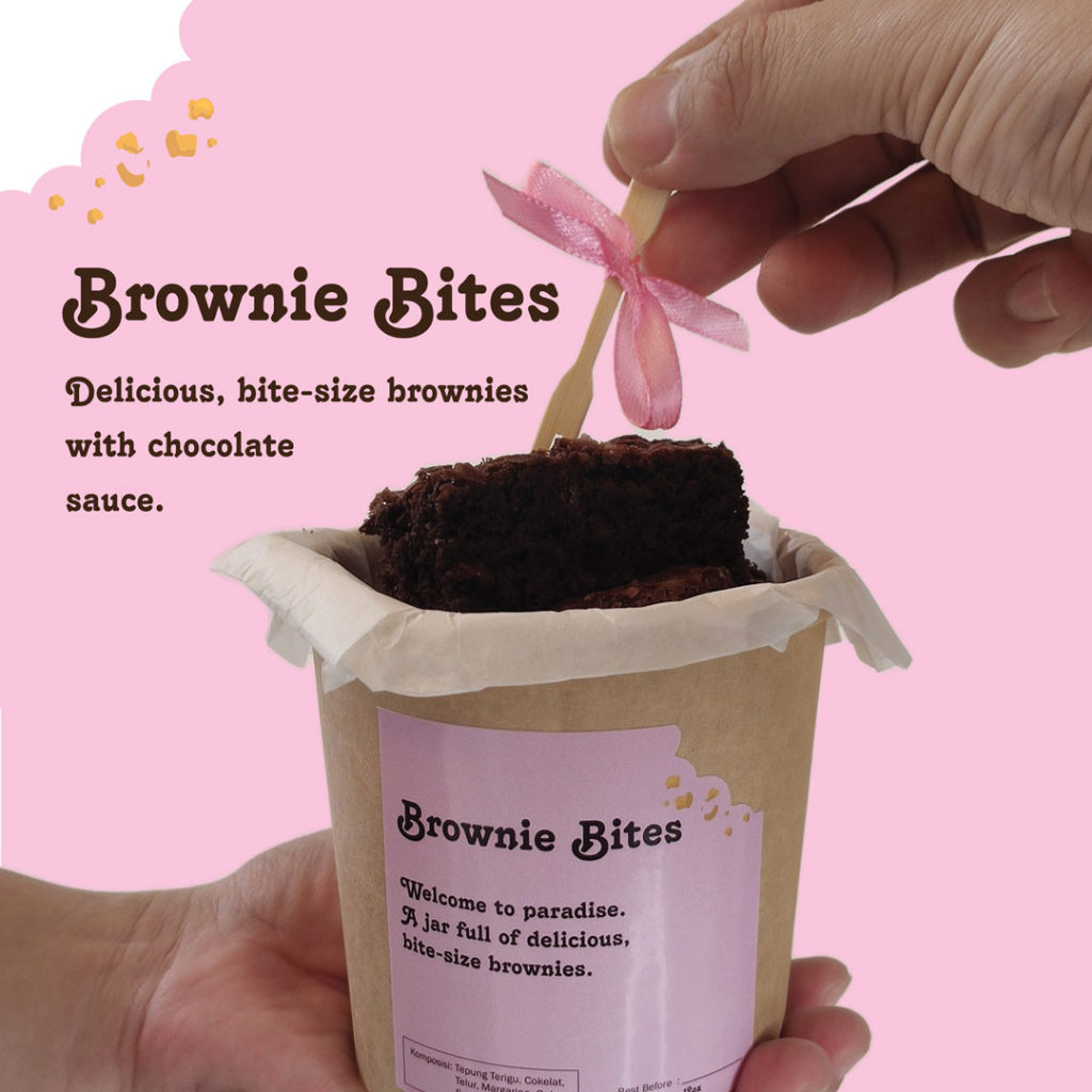 

Brownie Bites dengan Chocolate sauce cup 12 oz dan 26 oz