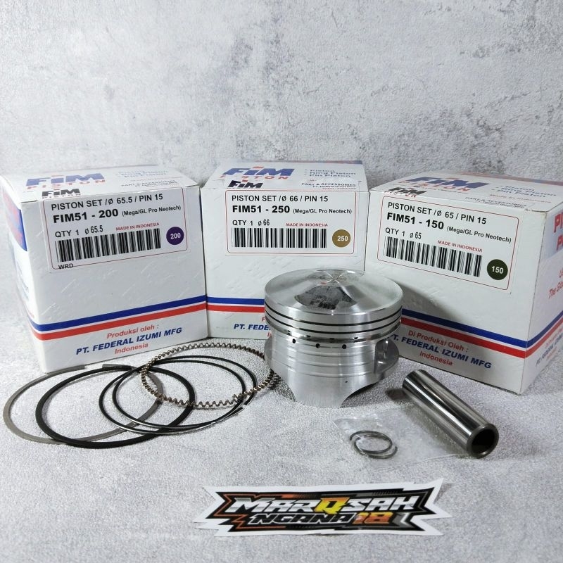 PISTON FIM GL MP PISTON FIM51 64 65 65.5 66 66.5 RACING