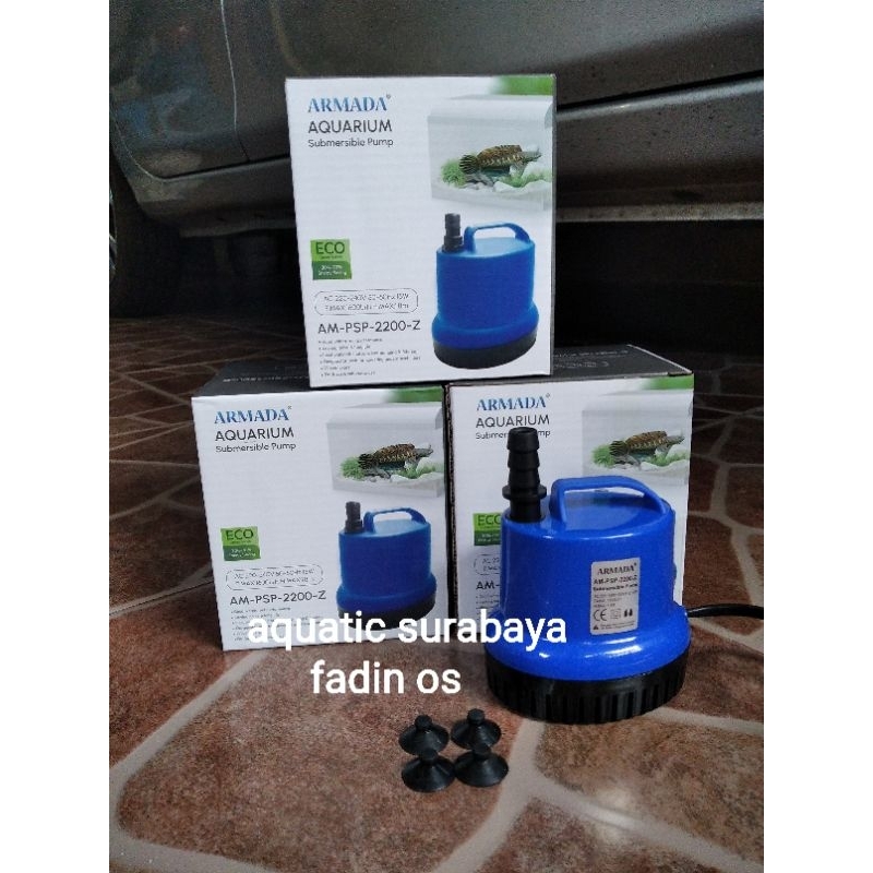 Armada PSP 2200  Pompa Celup Air Aquarium  Pompa Kuras Aquarium Output 1600 L/H
