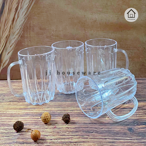 Gelas Plastik Bening / Gelas Akrilik / Mug Plastik / Mug Honey / JJ.Houseware