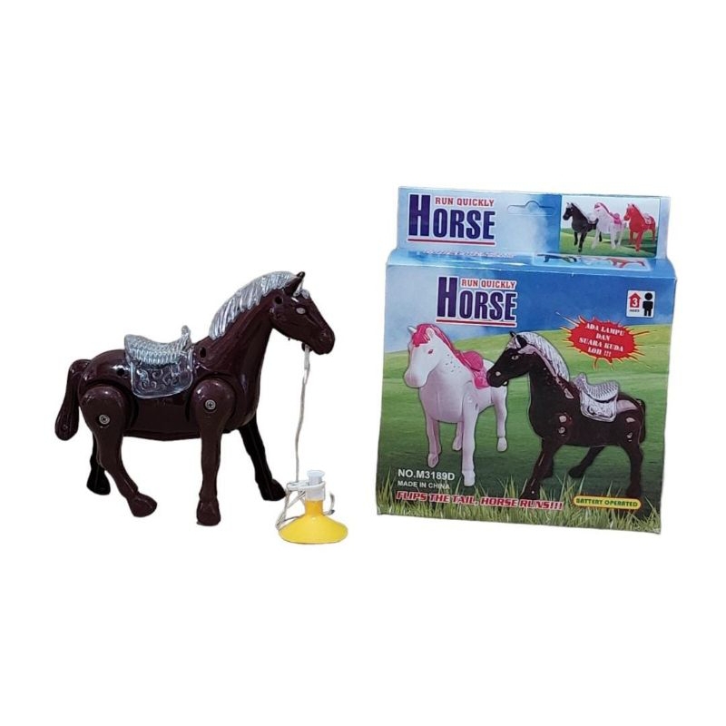 Mainan kuda kudaan light and sound bisa berjalan