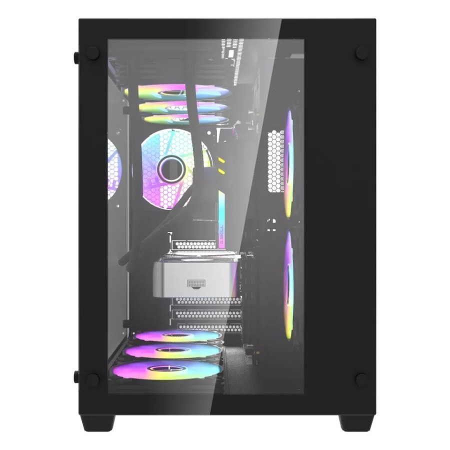 CASING AIGO DARKFLASH C285 Tempered Glass Gaming Case