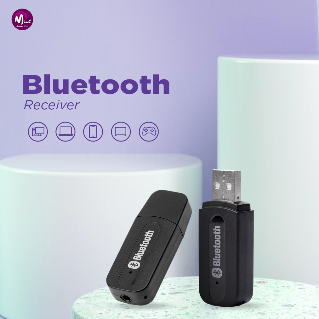 Bluetooth Receiver USB &amp; Cable Audio Jack 3,5mm Speaker Audio Mobil