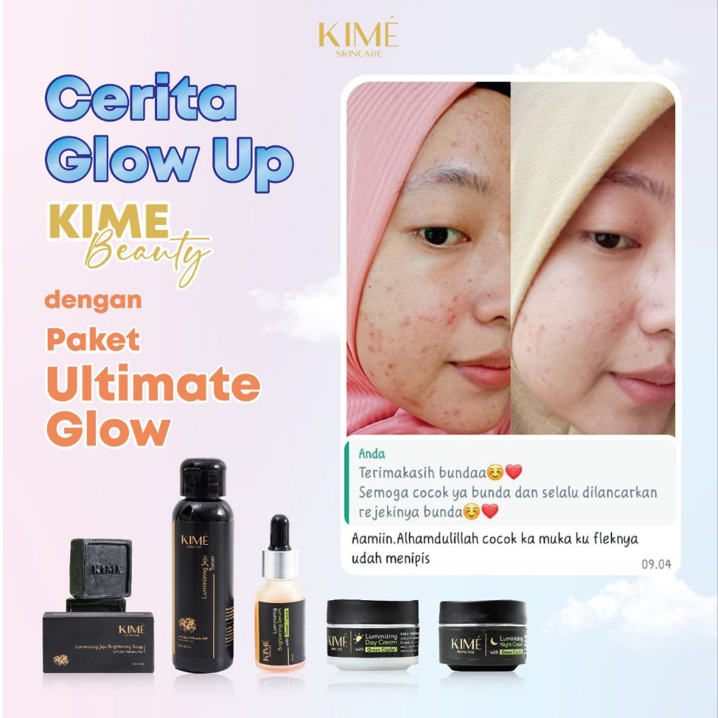 KIME PAKET ULTIMATE GLOWING GRATIS POUCH