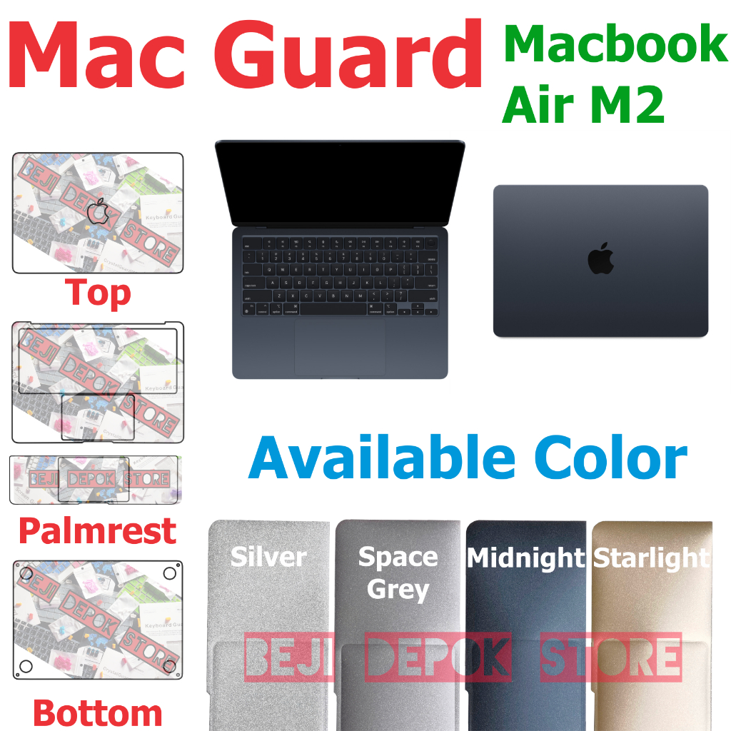 Macbook Air M2 A2681 Skin Protector Palmrest Palmguard Macguard