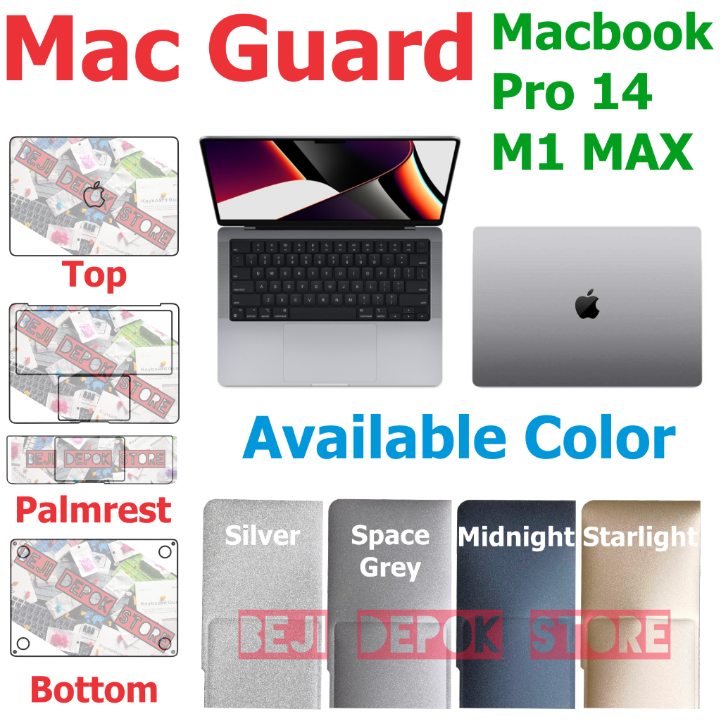 Macbook Pro 14 M1 MAX A2442 Protector Palmrest Palmguard Macguard