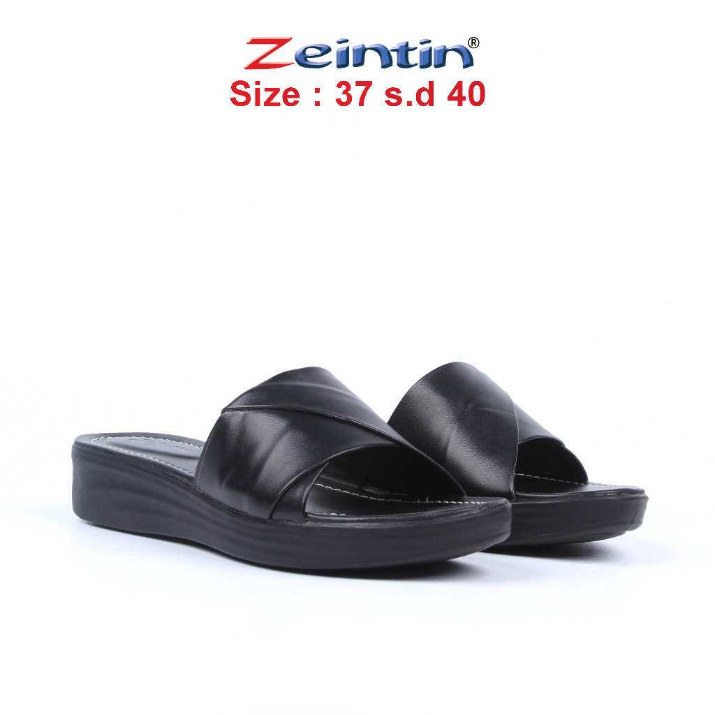 Zeintin - Sandal Wanita Casual Sandal Selop Wanita Kekinian Bahan Kulit Sintetis Premium Original Zeintin HP