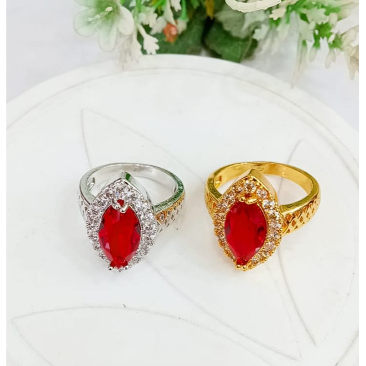 Cincin Xuping Mata Full Lapis Emas Perhiasan Fashion 1327