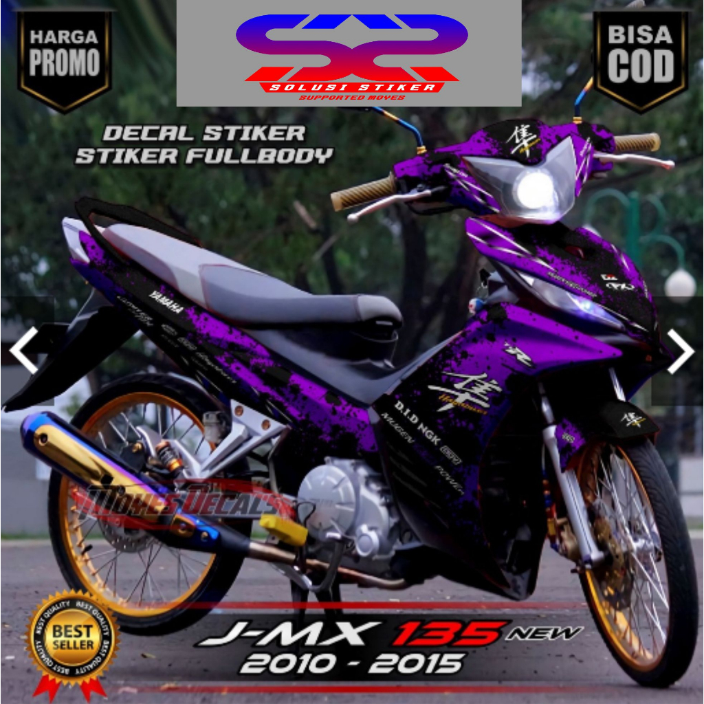 Decal Sticker Jupiter Mx 135 New 2011-2016 MotifUngu FullBody Decal Mx 135 New FullBody