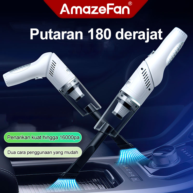 Handheld Vacuum cleaner Mini Bisa Dilipat penyedot debu Portable Wireless Car vacum cleaner mobil Daya Sedotan Kuat 16000Pa Vacuum Cleaner Mini Vakum