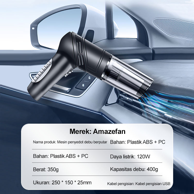 Handheld Vacuum cleaner Mini Bisa Dilipat penyedot debu Portable Wireless Car vacum cleaner mobil Daya Sedotan Kuat 16000Pa Vacuum Cleaner Mini Vakum