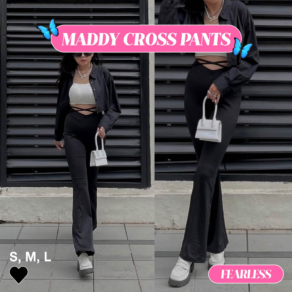 FEARLESS - Maddy Cross Pants (Colabs With Toxic Roses)