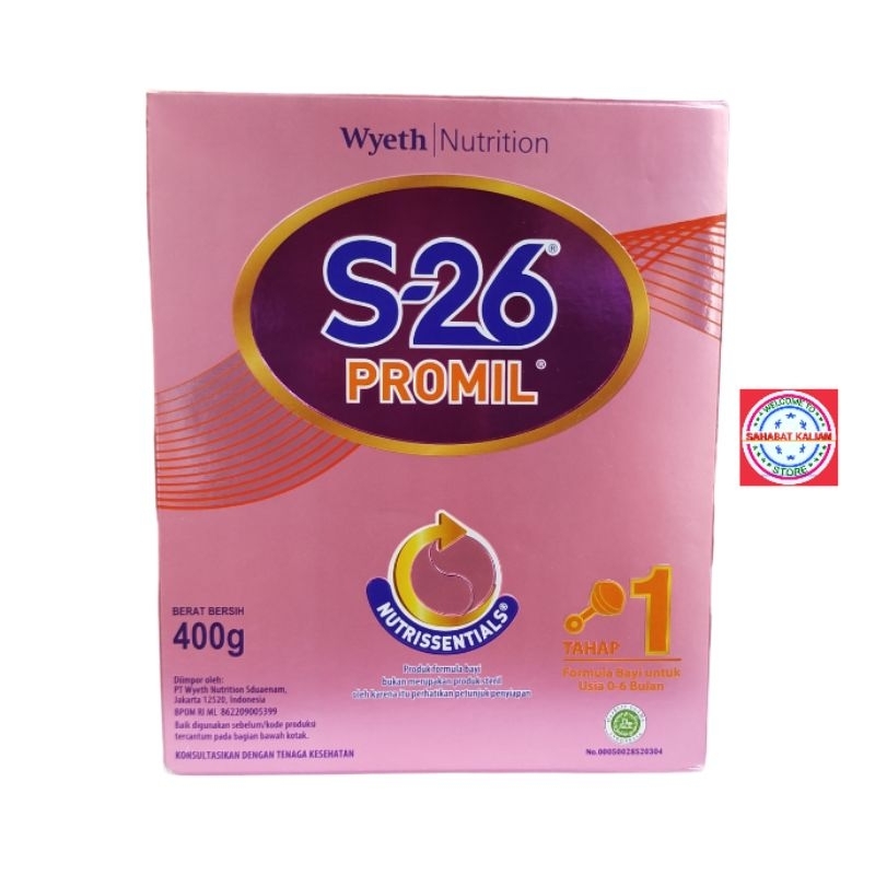 S26 Promil tahap 1 dan tahap 2 400gram