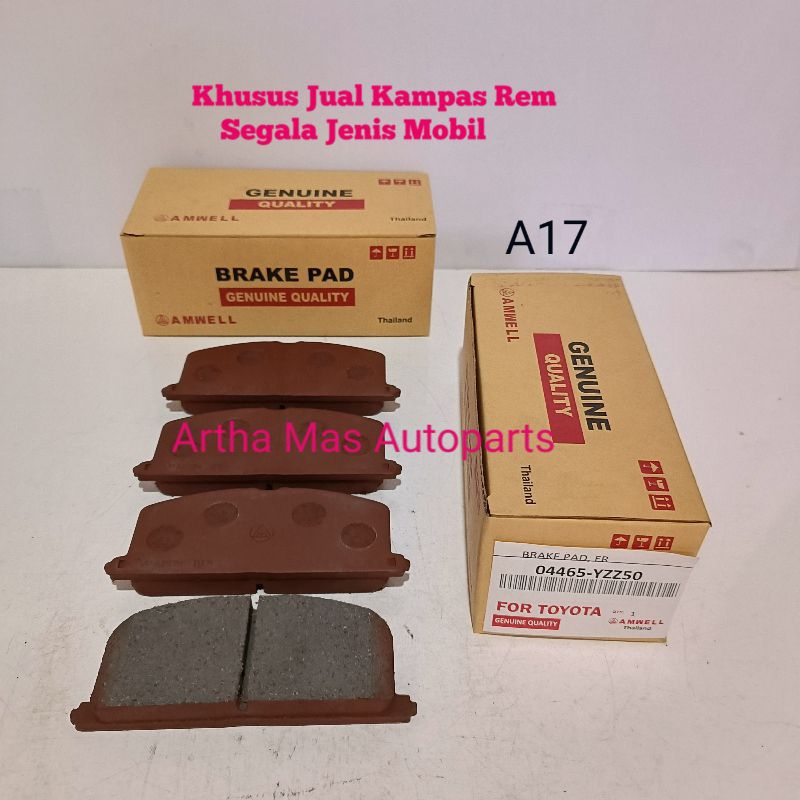 KAMPAS REM DEPAN TOYOTA TWINCAM BRAKE PAD TWINCAM