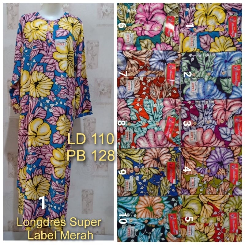 Longdres Kencana Ungu 19/20/21 Super LD 110cm Label merah