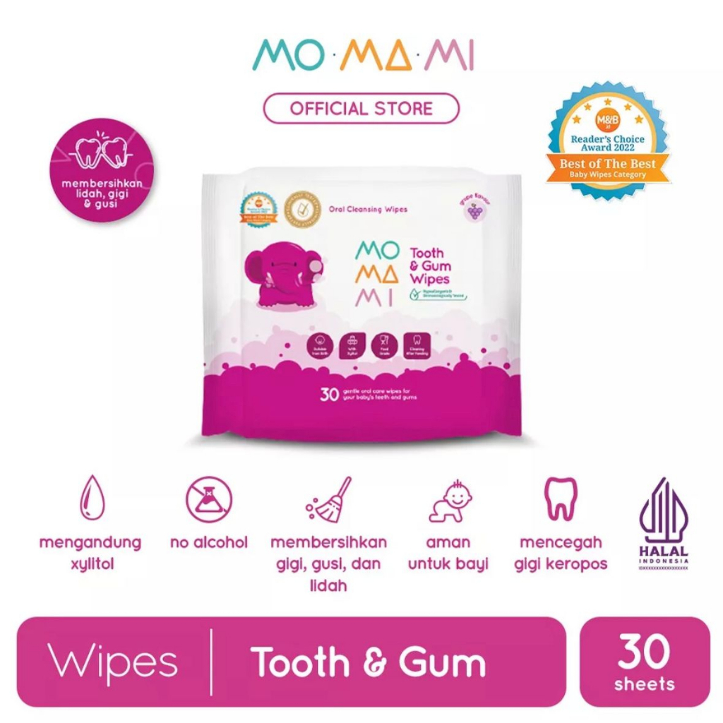 MoMaMi Tooth &amp; Gum | Tissue Tisu Basah Gigi Gusi Lidah