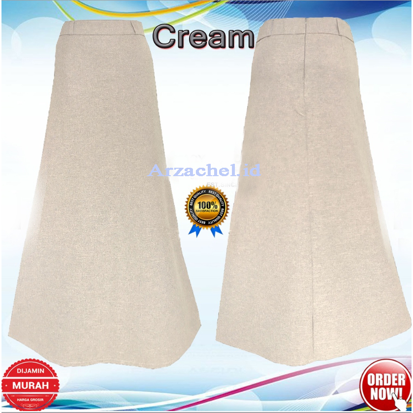 Rok A Line Panjang Polos Formal Kerja Kantor / Rok Kerja Panjang Hitam A Bahan Formal Kantor