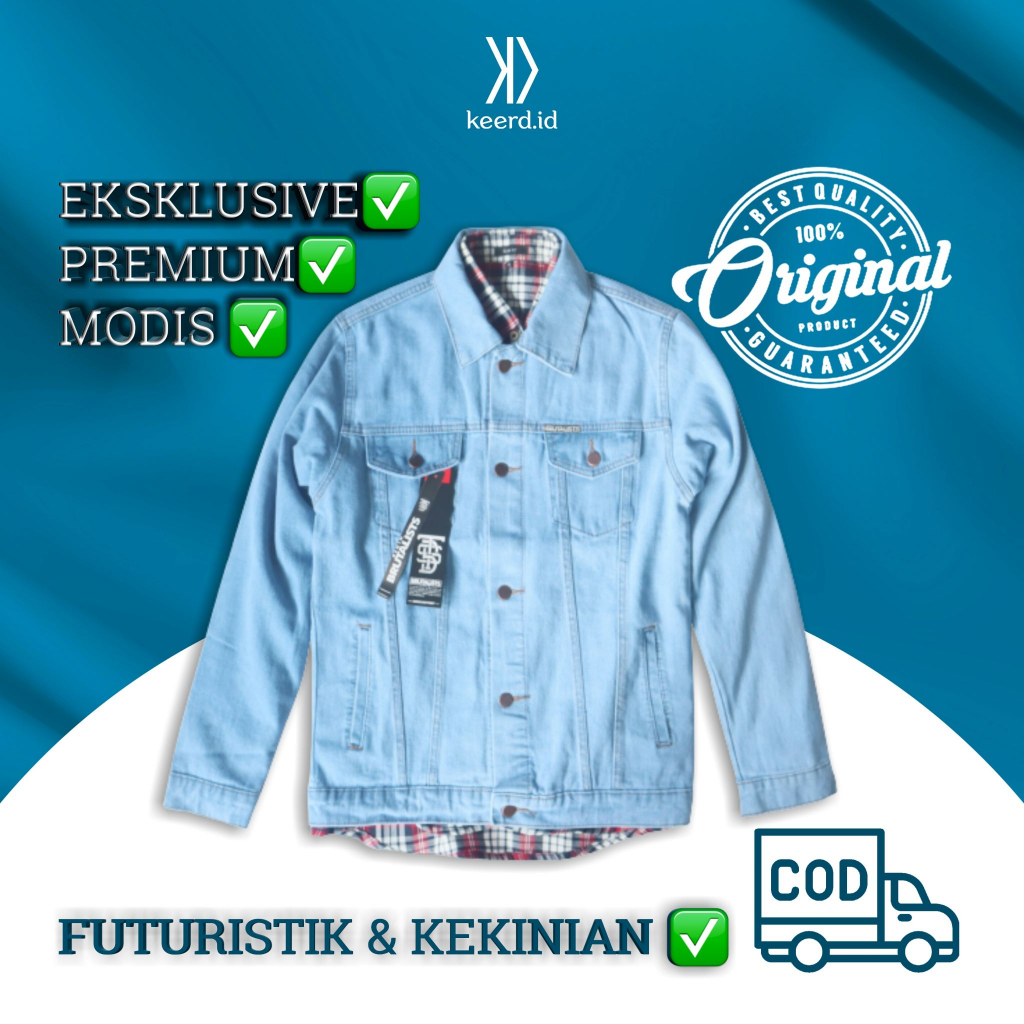 Jaket Jacket Denim Jeans Jins Levis Lepis Lefis Pria Cowok Cowo Laki Laki Laki2 Wanita Cewek Cewe Un