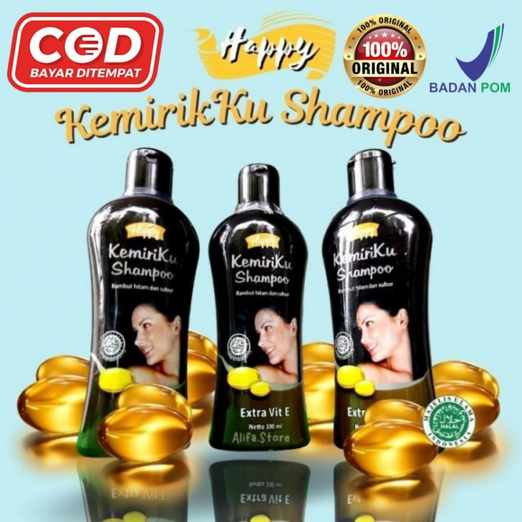 Sampo Penumbuh Rambut Botak Paling Ampuh Dan Cepat Happy Kemiriku Shampo Penghilang Uban Shampoo Ant