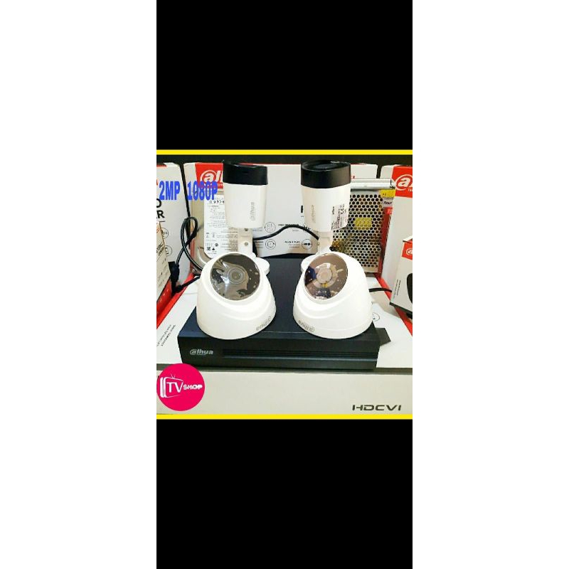 Paket CCTV 4 Kamera DAHUA Full HD Berikut pemasangan