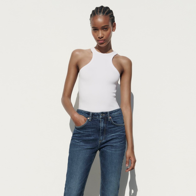 ZARA - Flare Cropped Jeans PRELOVED