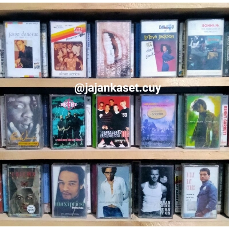 KASET PITA BACKSTREET BOYS AIR SUPPLY BEE GEES BARANG UNIK BARANG JADUL BARANG ANTIK KASET