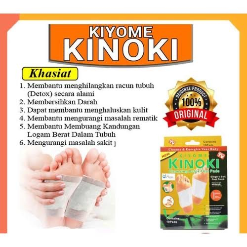 Kiyome KINOKI Gold Koyo Kaki Cleansing Detox Foot Detox Kaki Original isi 10Pcs