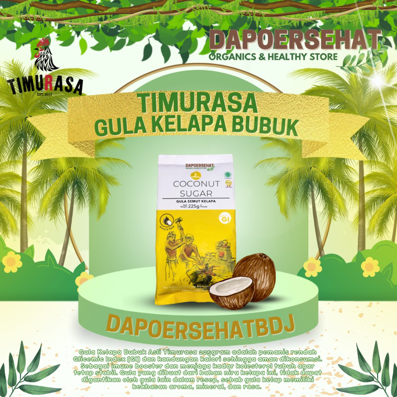 

TIMURASA - Gula Kelapa Bubuk/Coconut Sugar Low GI 225gr