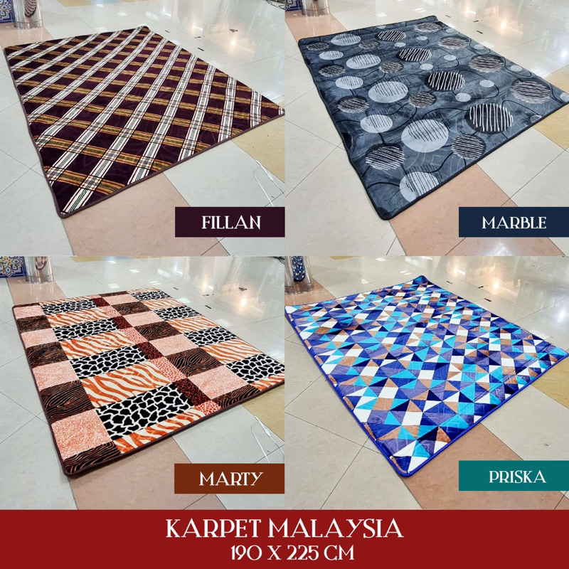 Karpet Malaysia Duta Moda Jumbo uk 190 x 225 cm Motif Blanco Chiara Honey Magnus Safari Woody - twok