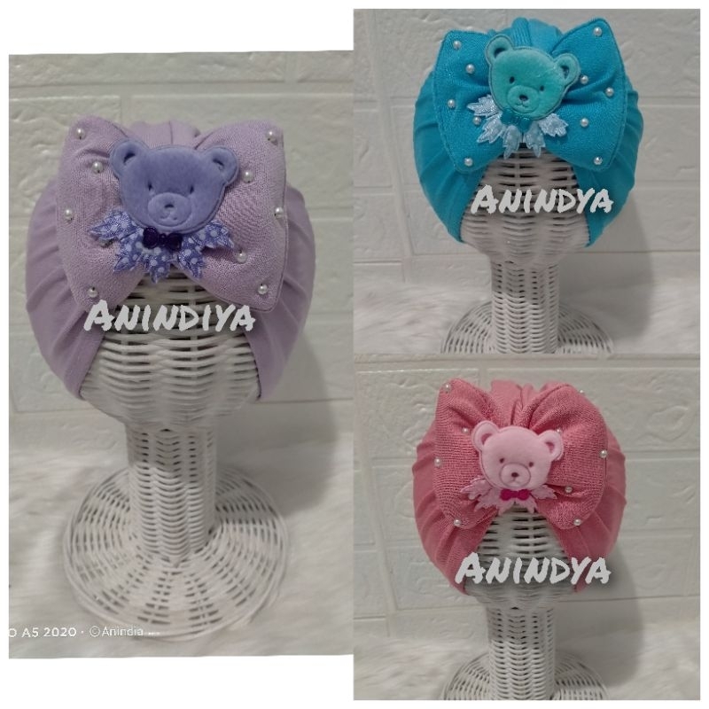 Turban Bayi Akifah Perempuan / Ciput Baby Newborn / Turban Bayi Perempuan / Aksesoris Rambut Anak Pe