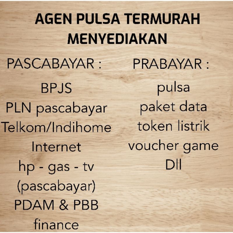 AGEN PULSA MURAH 