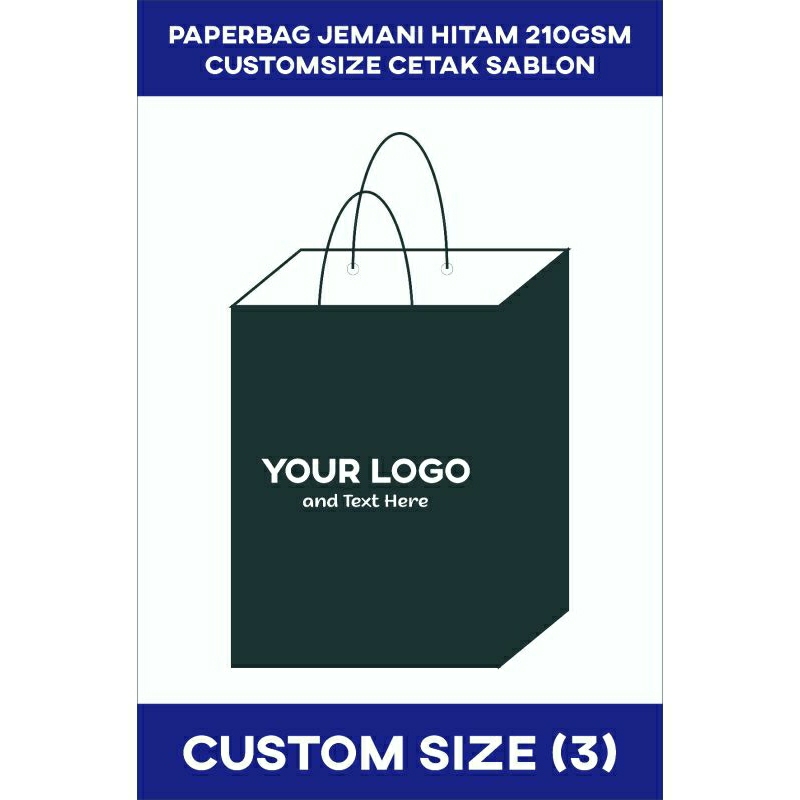 

PAPERBAG HITAM CUSTOMSIZE (P40xL12xT29) SABLON / PAPERBAG DISTRO / PAPERBAG BUTIK / PACLAGING BAJU / PAPERBAG FASHION / PAPERBAG PREMIUM / PAPERBAG ELEGAN