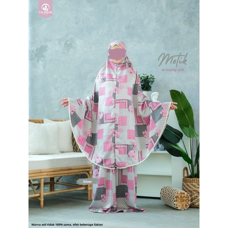 MUKENA MOTIF BATIK motif cantik bahan armany silk